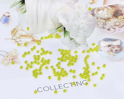 Glass Seed Beads Penta Angel 50g Mini Round Craft Loose Spacer Pony Beads for Earring Bracelets Necklace Waist Bead Jewelry Making(2mm, Lemon Yellow) - color: Lemon Yellow