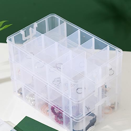 Gagee 3-Tier Craft Storage Organizer, Clear - color: Clear, size: 3