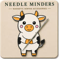 Kraftex Magnetic Needle Minder. Needleminder for Embroidery & Sewing. Cute Needlepoint Accessories. Magnetic Needle Holder for Cross Stitch. Cute Magnet Pin Gift - color: Cow