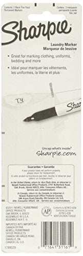 Sharpie Rub-a Dub Laundry Markers Black, 2pk