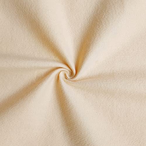 Jtnohx Color Felt Sheets for Crafts 1 Square Yard Felt Fabric Apricot 1.4mm - color: Apricot