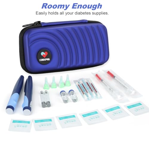 CDBXPRG Insulin Cooler Travel Case, 2 Ice Pack TSA Approved Purple - color: Purple