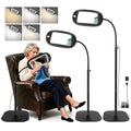 Floor Magnifying Glass with Light and Stand, 30X 10X Floor Magnifying Lamp