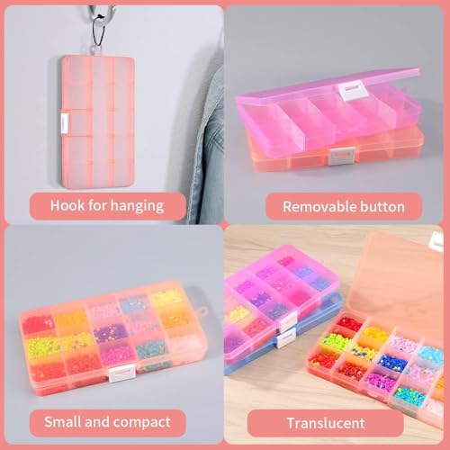 Opret Bead Organizer 15 Grids 8 Pack for Crafts - color: 8 pcs, multicolors 1