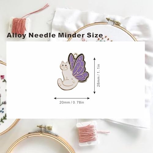 3 Pcs Batcat Cross Stitch Needle Minder -Magnet for Secure Needle Storage, Embroidery Accessories, Keep Your Needles Secure