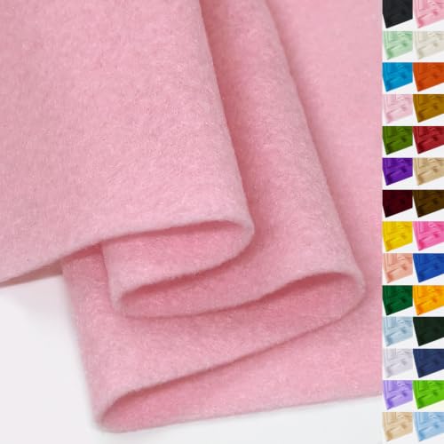 Light Pink Felt Fabric 36" X 36"(1 Square Yard) 1.6mm Thick Soft Felt Sheet - color: Light Pink
