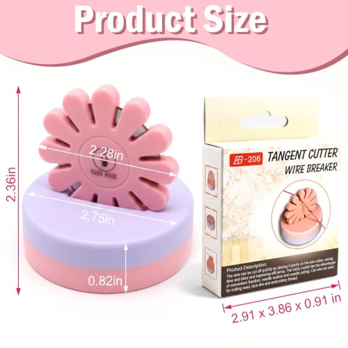 Sizobi Pink Magnetic Pin Holder with Thread Cutter, Blade Saver - color: Pink Cutter