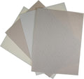 KCS 4 pc of 12" x 18"(30cmx45cm) 14CT Counted Cotton Aida Cloth Cross Stitch Fabric (Antique White+Oatmeal) - color: Antique White+oatmeal