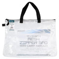 PRO ART Mesh & Vinyl Zipper Bag W/Handle 12x16 - size: 12-inch x 16-inch Mesh Bag with Zipper and Handle