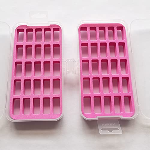 HONEYSEW 2 Bobbin Case for Bernina New 7 and 8 Series Jumbo Bobbin Sewing Bobbin Storage Case and Saver Holds 25 Bobbins Box Organizer (Bernina 7 and 8 Series bobbins Box) - color: Bernina 7 and 8 Series bobbins box