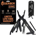 Gerber Dime 12-in-1 Mini Multitool Pliers, Pocket Knife,Bottle Opener,Black - color: Black