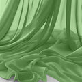 Horbaunal Dusty Sage Chiffon Fabric by The Yard, 10 Yard Precut Sheer - color: Dusty Sage, size: 10 Yards