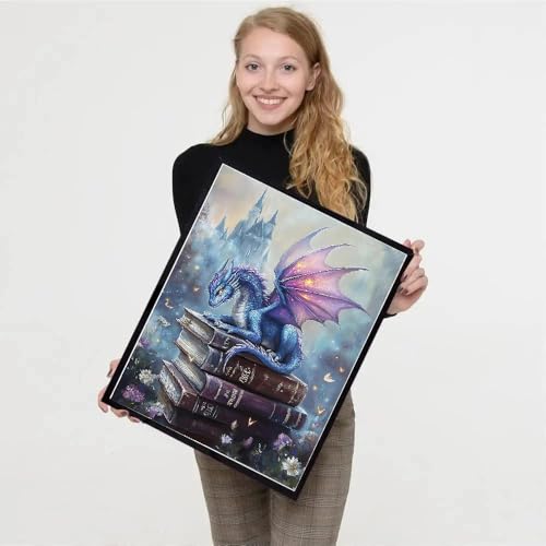 TCDZMYGS Stamped Cross Stitch Kits for Beginners,Dragon 12x16in - color: cross stitch-0828-3