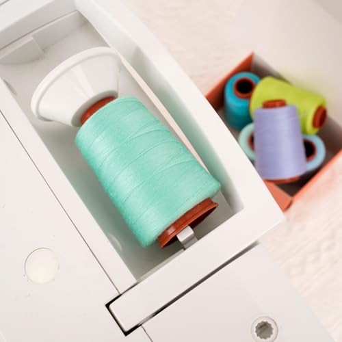 6 Pcs Sewing Thread Set, All Purpose Sewing Thread, 40 wt,Each 800 Yards of Polyester Threads for Sewing Machine, Hand Stitching, Quilting, Serger (Cool Color System) - color: Cool color system