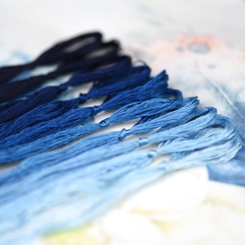 Natural 100% Mulberry Handmade Embroidery Silk Thread Silk Floss (56) - color: 56