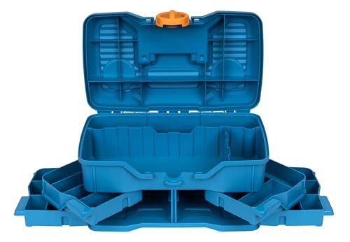 Flambeau Outdoors NextGen 4/0 M Tackle Box 4 Pivot Trays 23 Slots, Blue - size: Medium - Without Tackle Kit - Blue