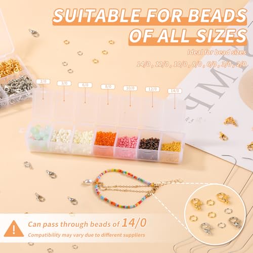 GarfxG Beading Needles Set, 4 Pcs Beading Spinner Needles and Clasps - style: 4pcs Spinner Needles/Clasps