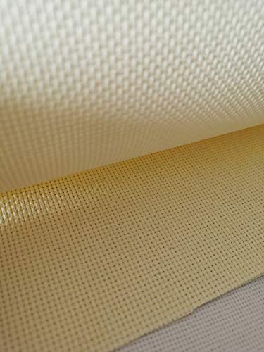 19" x 28" 14CT Counted Cotton Aida Cloth Cross Stitch Fabric (Cream) - color: Cream