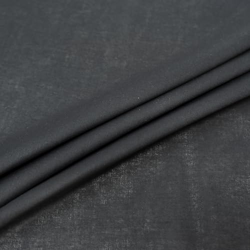 ROC-lon® 100% Cotton, 108" Wide, Preshrunk, Lightweight, Quilt Backing Fabric for Sewing and Craft Solid Black, 3 Yard Cut - color: Black, size: 3 yard pre cut