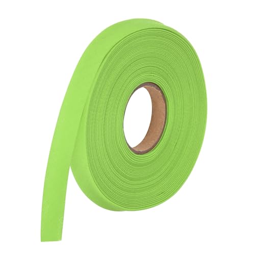 MECCANIXITY 1/2 Inch Double Fold Bias Tape Polyester Continuous Bulk Bias Tape for Sewing, Seaming Quilting Hemming Binding Crafts (Fruit Green 6 Yards) - color: Fruit Green, size: 1/2 Inch x 6 Yards