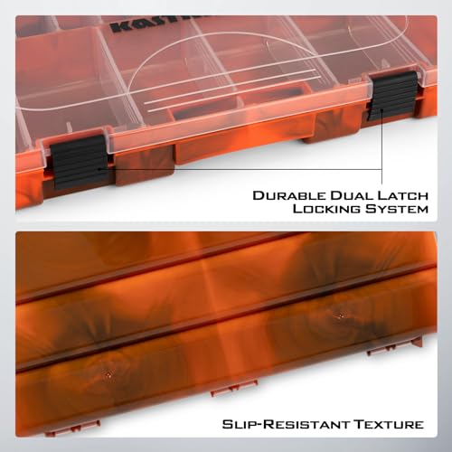 KastKing Utility Tackle Boxes, 3600 and 3700 Fishing Tackle Trays - color: Orange Camouflage, size: 3700(4Pack)
