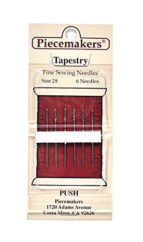 Piecemaker Tapestry Fine Sewing Needles Size 28