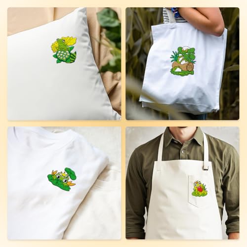27Pcs Frog on Lotus Leaf Water Soluble Hand Sewing Stabilizers - style: Frog