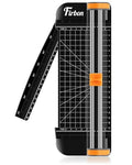 Firbon A5 Paper Cutter, Small Straight Paper Trimmer with Side Ruler - color: A5-black