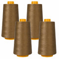 Superpunch SuperSew Polyester Thread, 4 Cones of 3000 m, Shade 395 - color: Cigar 395