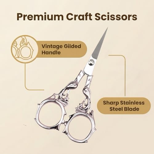 Embroidery Scissors Sewing Crochet Scissor Small Sharp for Threading Yarn knitting Needlepoint Crafting DIY - color: Light Purple