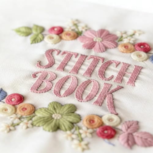 Embroidery Stitch Book Kit 29 Stitches Beginner Embroidery Kit for Adults (Basic Kit)