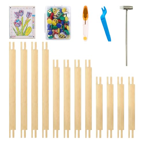 Needlepoint Stretcher Bars Kit, 6 Sizes, Soft Wood, 12 Bars