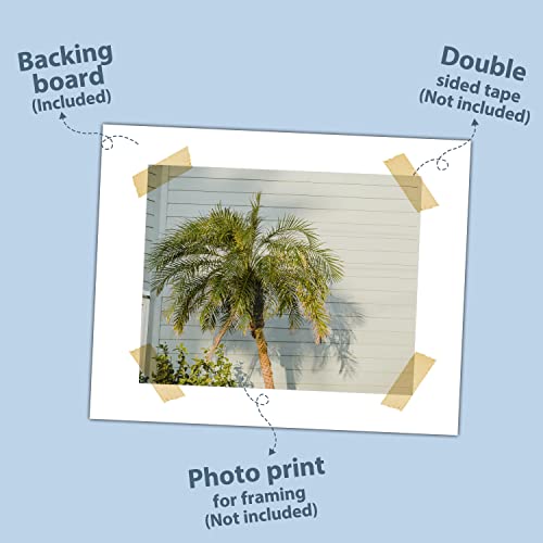 Golden State Art 16x20 White Backing Board, 10 Pack Backer Board for Print - size: 16x20