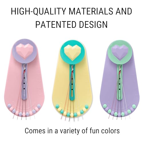 Choose Friendship Bracelet Making Kit – DIY Craft Loom for Kids Ages 8+, New & Improved Design, Includes 20 Threads, Makes 8 Bracelets, Yellow “Taffy” - color: Taffy