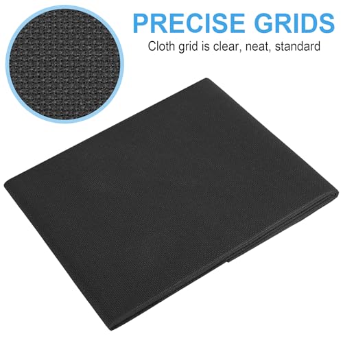 Cross Stitch Fabric 11 Count Aida Cloth 59 x 39 Inch Large Size Classic Reserve Cross Stitch Supplies Embroidery Fabric Cloth Cross Stitching for Home DIY Craft Embroidery Decoration Handmade, Black - color: Black, size: 11 CT 59 x 39In
