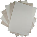 KCS 4/6 pc of 12" x 18" 30cmx45cm 16CT Counted Cotton Aida Cloth Cross Stitch Fabric (Antique White+Oatmeal, 6 pc) - color: Antique White+oatmeal, size: 6 pc