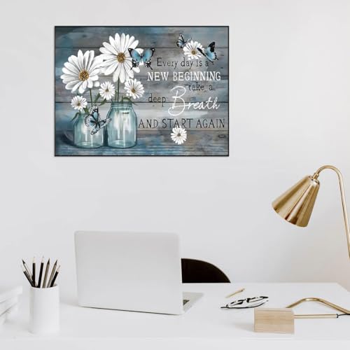 WUSARPLY Daisy Stamped Cross Stitch Kits for Beginners Adults - color: J106