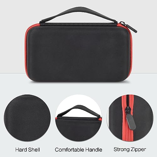 Hard Tire Inflator Case for Airmoto 120 PSI Air Compressor - color: black+red zipper