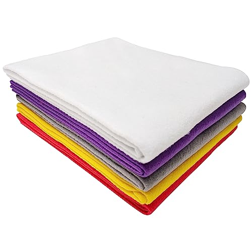 Jtnohx Large Soft Felt Sheets Felt Fabric for Crafts Valentine Color 5Pcs - color: Valentine Colors Series