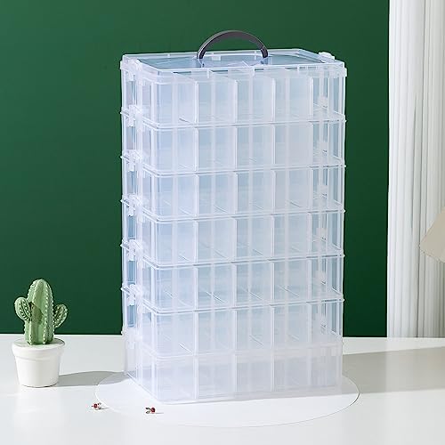 Gagee 7-Tier Craft Storage Organizer, Clear - color: Clear, size: 7