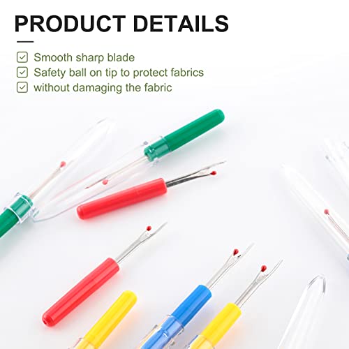 Lanties 60 Pcs Colorful Seam Ripper Bulk Sewing Seam Ripper Stitch Remover