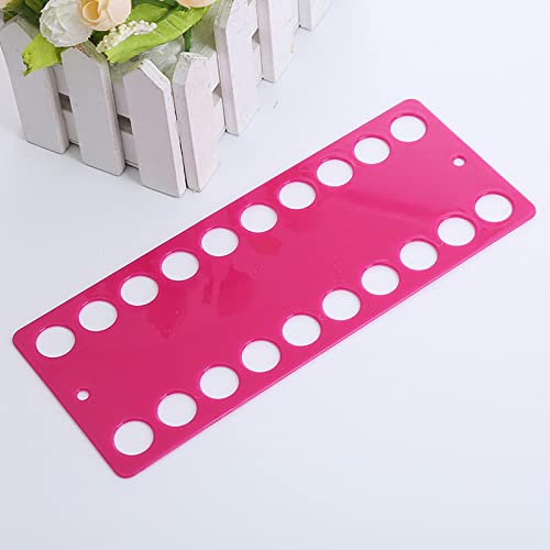 12Pcs Embroidery Floss Organizer,Cross Stitch Thread Holder Storage Tool,6Color Plastic Floss Bobbin, Plastic Sewing Thread Winding Plate Board Card (Multicolor)