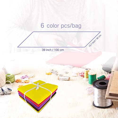Jtnohx Large Soft Felt Sheets Felt Fabric for Crafts Autumn Color 6Pcs - color: Autumn Colors Series