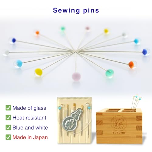 TUKUMO Gold Eye Embroidery Needles Crewel Needles Sewing Needles Set, 3 Size with 1 Threaders (Thick Type) - size: Thick Type