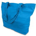 TOPDesign 1-Pack Super Strong Large 12oz Cotton Canvas Tote Bag, Reusable Grocery Shopping Cloth Bag, Fashionable Two-Tone Tote for Crafts, DIY Your Creative Designs - color: Ocean Blue