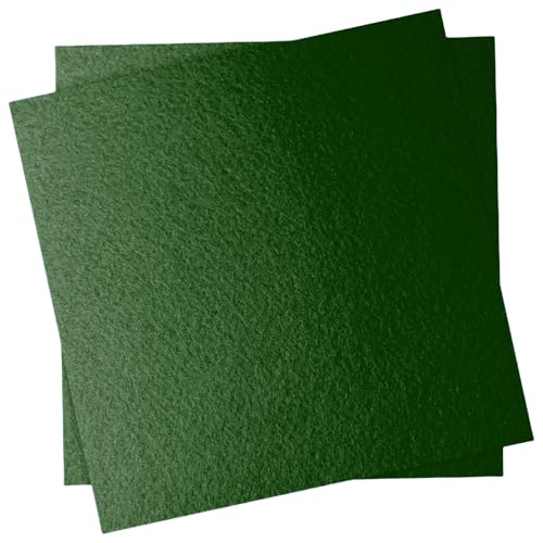 12" x 12" Felt Fabric Sheets for Crafts, Squares Felt Paper (Bottle Green) - color: Bottle Green