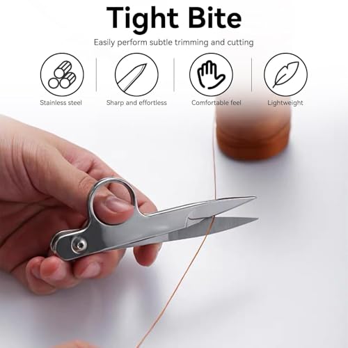 Sewing Scissors Thread Snips, Small Trimming Nipper Clipper Sewing Scissors Yarn Thread Cutter for Snippers for Sewing, Crafting