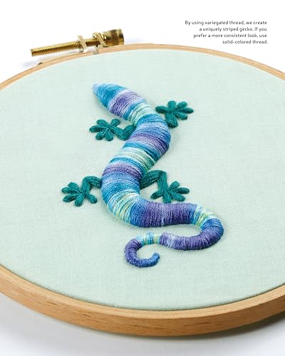 Embroidering Animals with Color and Texture: 25 Cute Critters with Pop-Up Details and Stumpwork (Landauer) Full-Size Embroidery Patterns, Beginner to Advanced Projects, Diagrams, and Step-by-Step