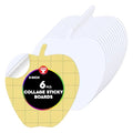 Hygloss Sticky Apple Craft Boards - 6 Pack 5-Inch Self Stick Collage Boards for Kids - Peel & Stick Mounting Boards for Art Projects, School Crafts, Classrooms, and DIY Displays - size: 6-Pcs, style: Apple 5"