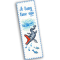 Povitrulya Dinosaur Counted Cross Stitch Kit Mosasaurus - DIY Bookmark Set for Hand Embroidery - color: Mosasaurus